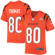 Super Bowl LVI Champions Cincinnati Bengals Mike Thomas #80 Orange Youth's Jersey Jersey