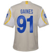 Super Bowl LVI Champions Los Angeles Rams Greg Gaines #91 Bone Youth's Jersey Jersey