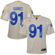 Super Bowl LVI Champions Los Angeles Rams Greg Gaines #91 Bone Youth's Jersey Jersey