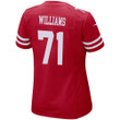 Super Bowl LVI Champions San Francisco 49ers Trent Williams #71 Scarlet Women's Jersey Jersey
