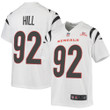 Super Bowl LVI Champions Cincinnati Bengals B.J. Hill #92 White Youth's Jersey Jersey