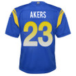 Super Bowl LVI Champions Los Angeles Rams Cam Akers #23 Royal Youth's Jersey Jersey