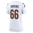 Super Bowl LVI Champions Cincinnati Bengals Trey Hopkins #66 White Women's Jersey Jersey