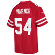 Super Bowl LVI Champions San Francisco 49ers Fred Warner #54 Scarlet Youth's Jersey Jersey