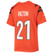 Super Bowl LVI Champions Cincinnati Bengals Mike Hilton #21 Orange Youth's Jersey Jersey
