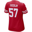 Super Bowl LVI Champions San Francisco 49ers Dre Greenlaw #57 Scarlet Women's Jersey Jersey