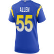 Super Bowl LVI Champions Los Angeles Rams Brian Allen #55 Royal Women's Jersey Jersey