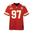 Super Bowl LVI Champions Kansas City Chiefs Alex Okafor #97 Red Youth's Jersey Jersey