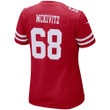 Super Bowl LVI Champions San Francisco 49ers Colton McKivitz #68 Scarlet Women's Jersey Jersey