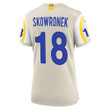 Super Bowl LVI Champions Los Angeles Rams Ben Skowronek #18 Bone Women's Jersey Jersey