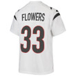 Super Bowl LVI Champions Cincinnati Bengals Tre Flowers #33 White Youth's Jersey Jersey