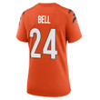 Super Bowl LVI Champions Cincinnati Bengals Vonn Bell #24 Orange Women's Jersey Jersey