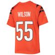 Super Bowl LVI Champions Cincinnati Bengals Logan Wilson #55 Orange Youth's Jersey Jersey