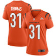 Super Bowl LVI Champions Cincinnati Bengals Michael Thomas #31 Orange Women's Jersey Jersey