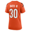 Super Bowl LVI Champions Cincinnati Bengals Jessie Bates III #30 Orange Women's Jersey Jersey