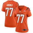 Super Bowl LVI Champions Cincinnati Bengals Hakeem Adeniji #77 Orange Women's Jersey Jersey