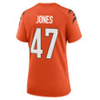 Super Bowl LVI Champions Cincinnati Bengals Keandre Jones #47 Orange Women's Jersey Jersey