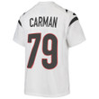 Super Bowl LVI Champions Cincinnati Bengals Jackson Carman #79 White Youth's Jersey Jersey