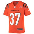 Super Bowl LVI Champions Cincinnati Bengals Ricardo Allen #37 Orange Youth's Jersey Jersey