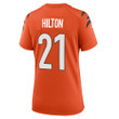 Super Bowl LVI Champions Cincinnati Bengals Mike Hilton #21 Orange Women's Jersey Jersey
