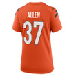 Super Bowl LVI Champions Cincinnati Bengals Ricardo Allen #37 Orange Women's Jersey Jersey