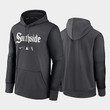 Men's # Chicago White Sox 2022 City Connect Charcoal Black Hoodie Performance Pullover