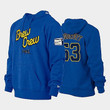 Milwaukee Brewers Royal 2022 City Connect #53 Brandon Woodruff Hoodie Pullover