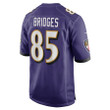 Shemar Bridges Baltimore Ravens Player Game Jersey - Purple