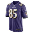 Shemar Bridges Baltimore Ravens Player Game Jersey - Purple