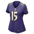 Brett Hundley Baltimore Ravens Women's Player Game Jersey - Purple