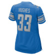 JuJu Hughes #33 Detroit Lions Women's Player Game Jersey - Blue