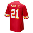 Trent McDuffie #21 Kansas City Chiefs Game Player Jersey - Red