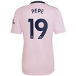 Nicolas Pepe #19 Arsenal Men 2022/23 Third Player Jersey - Pink
