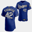 Los Angeles Dodgers Jackie Robinson Royal Jersey #42 Golden Diamond 2022-23 Uniform
