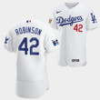 Los Angeles Dodgers Jackie Robinson White Jersey #42 75th Anniversary 2022 Uniform