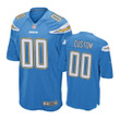 Los Angeles Chargers #00 Custom Name Powder Blue Nike Game Jersey