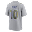 Cooper Kupp #10 Los Angeles Rams Atmosphere Fashion Game Jersey - Gray