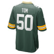 Zach Tom #50 Green Bay Packers Game Player Jersey - Green