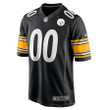 Pittsburgh Steelers Game Custom #00 Player Jersey - Black