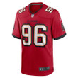 Akiem Hicks #96 Tampa Bay Buccaneers Game Player Jersey - Red