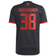 Ryan Gravenberch #38 Bayern Munich 2022/23 Third Player Jersey - Charcoal