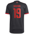 Alphonso Davies #19 Bayern Munich 2022/23 Third Player Jersey - Charcoal