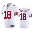 San Francisco 49ers Willie Snead IV #18 White Vapor Limited Jersey
