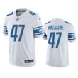 Alex Anzalone #47 Detroit Lions White Vapor Limited Jersey