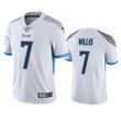 Malik Willis #7 Tennessee Titans White Vapor Limited Jersey