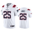 New England Patriots Marcus Jones #25 White Vapor Limited Jersey