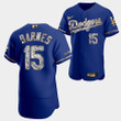 Los Angeles Dodgers Austin Barnes Royal Jersey #15 Golden Diamond 2022-23 Uniform