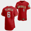Los Angeles Angels Anthony Rendon Red Jersey #6 Golden Diamond 2022-23 Uniform