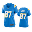 Women's Los Angeles Chargers Jared Cook #87 Powder Blue Game Jersey