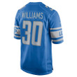 Jamaal Williams Detroit Lions Game Player Jersey - Blue